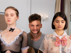 美女, フェラチオ, 女, ハードコア, 異人種間, ラティーナ, スパンキング