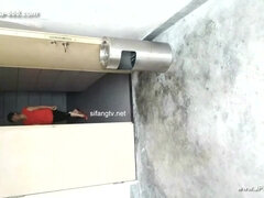 Asiatique, Gros cul, Pisser, Public, Espionne, Adolescente, Toilettes, Voyeur