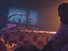 Man just walked into bedroom and lay down on girl scoring her