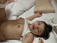 Asiatique, Japonaise, Mature, Douche, Adolescente, Nénés