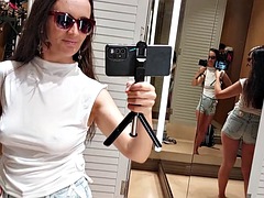 素人, 茶髪の, 衣服着たままセックス, 毛深い, 淫乱熟女, 乳首, オマンコ, オッパイの