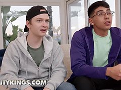 Redhead MILF Summer Hart Hot Teen Kylie Rocket Get To their Knees Suck Alex's Cock
