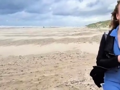 Blondine, Flashen, Im freien, Öffentlich, Erotischer film, Solo