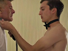 Dominant gaydaddy rims and fucks 21 year old guy bareback