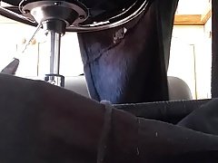 Horny chair fuck