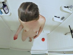Shower, Blowjob and Huge Cumshot