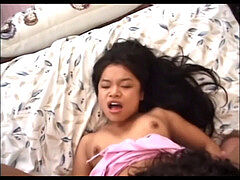 japanese Girl Rides White Guy And Finger boinks Her asshole