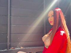 Tetas grandes, Fetiche, Hd, Italiano, Pezones, Al aire libre, Solo, Tetas