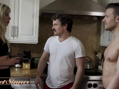Grote kont, Blond, Hd, Monster, Spier, Schreeuwen, Tieten likken