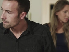 Badpak, Blond, Vingeren, Zoenen, Masturbatie, Slipje, Strippen, Bekijker