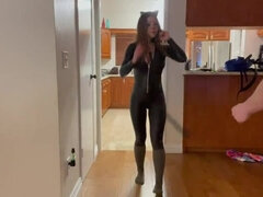 Grote lul, Pijpbeurt, Bruinharig, Stel, Flexibiel, Gezichtspunt, Zuigen, Tatoeage