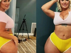 デカ尻, デカパイ, フェラチオ, 巨乳な, 浮気者, チン, 異人種間, 熟年