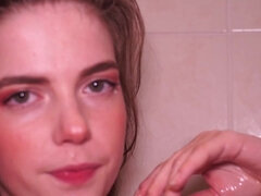 Shower Long Hair Washing - 18 Years Old Solo Video