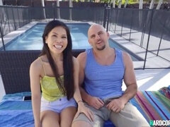 Asiatique, Sucer une bite, Tir de sperme, Ex petite amie, Petite amie, Petite femme, Réalité, Suçant