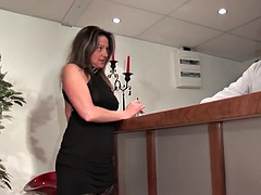 FFM Amateur squirting step mom hard analized