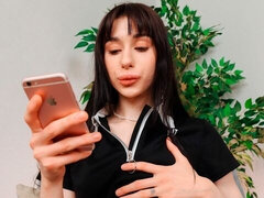 Leie, Fingern, Masturbation, Zierlich, Muschi, Rasiert, Solo, Titten