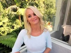Amateur, Blonde, Tir de sperme, Queue, Branlette thaïlandaise, Seins naturels