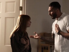 18 jaar, Kont, Pijpbeurt, Hondjeshouding, Likken, Klein, Roodharige vrouw, Tiener