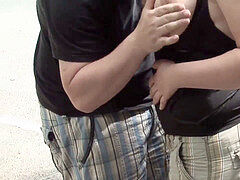 Leie, Wohlbeleibte schöne frauen, Schwanz, Deutsch, Im freien