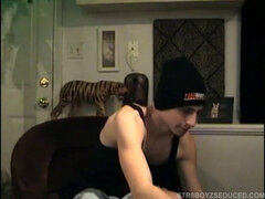 Straight Cory Gets Quick Blowjob