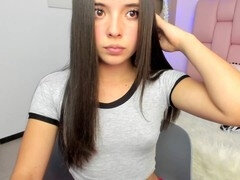 18, Latina, Masturbation, Orgasm, Pussy, Stockings, Teen, Tits