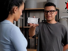 デカ尻, デカチン, ブロンド, フェラチオ, 茶髪の, バック, 淫乱熟女, オッパイの