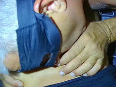 Squeeze his balls, mommy, amature