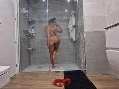 Amateur, Cuarto de baño, Universidad, Casero, Latina, Pelirrojo, Español