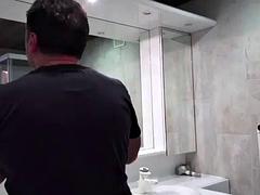 Bathroom: Blowjob, Doggy  Cowgirl Porn