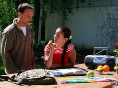 アナル, デカ尻, フェラチオ, 茶髪の, チン, 手コキする, 淫乱熟女, ヴィンテージ