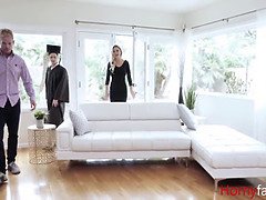 美人, ブロンド, 巨乳な, エロ熟女, 淫乱熟女, 母, 息子, 義母