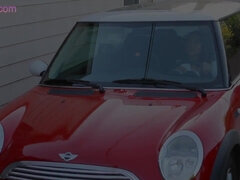 Азиатки, Большие сиськи, Брюнетки, Грудастые, В машине, Мастурбация, Соло, Сиськи