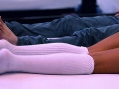 Young assistant CandyBell seduces her senior boss in the office while his wife is away