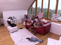 デカパイ, ブロンド, イく瞬間, ハードコア, Hd, 下着, 淫乱熟女, 魅力的