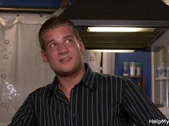 18 jaar, Pijpbeurt, Man die toekijkt, Hd, Man, Keuken, Tiener, Vrouw