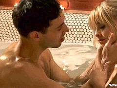 Couple, Mignonne, Indienne, Massage