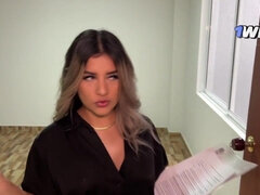 Hot Blonde Real State Agent Fucks Her Clients Dick, Wet Pussy Fucked Balls Deep - Naty Delgado - Brunette