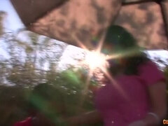 Grosser arsch, Braunhaarige, Spermaladung, Hd, Milf, Im freien, Pov
