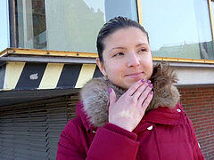 GERMAN SCOUT - Extrem thin teenage Gina converse to Fuck at Cast