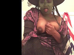 Halloween costume, costume masturbation, sexy witch