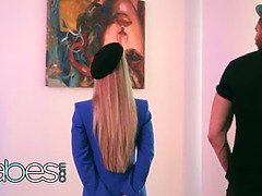 Blondine, Küssen, Milf, Mutti, Muschi, Strümpfe, Ablutschen, Tätowierung