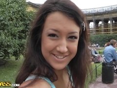 Любители, Анальный секс, Брюнетки, Семяизвержение, Секс без цензуры, На природе, От первого лица, На публике