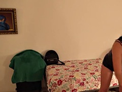 Leie, Blasen, Braunhaarige, Europäisch, Hardcore, Leder, Milf, Spanisch