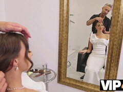 Braunhaarige, Kleid, Hardcore, Hd, Rau, Verführt, Strümpfe, Hochzeit