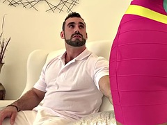 Grosse titten, Vollbusig, Hardcore, Lingerie, Masturbation, Transfrau, Erotischer film, Ablutschen
