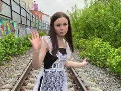 Schattig, Enthousiasteling, Grote lul, Lul, Huisgemaakt, Vrijster, Moeder, Kousen