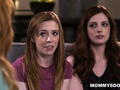 Stepsisters work together to seduce stepmom