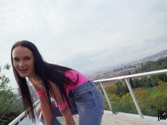 Enthousiasteling, Zwart, Europees, Spijkerbroeken, Doordringend, Russisch, Sokken, Tieten likken