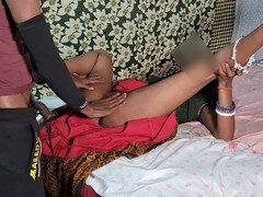 18, 叔母, エロティック, 自家製, インド人, キス, 母