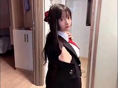 アジア人, 美女, デカパイ, 巨大, オナニー, 自然山雀, 生徒, おもちゃ